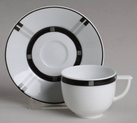 Wiener Flat Demitasse Cup & Saucer Set
