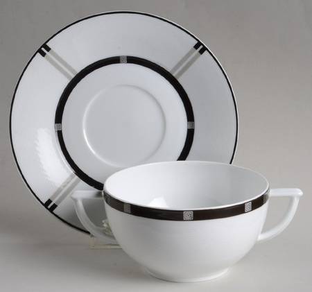 Wiener Flat Cream Soup Bowl & Saucer Set