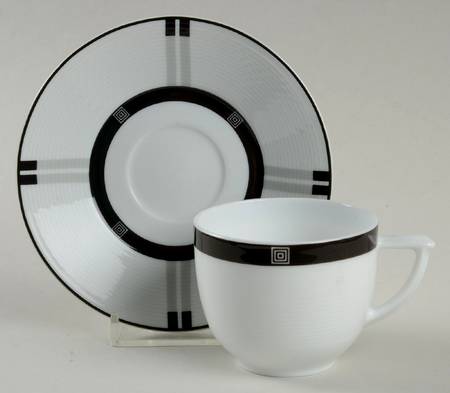 Wiener Flat Demitasse Cup & Saucer Set
