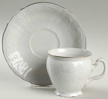 Winterlight Footed Cup & Saucer Set
