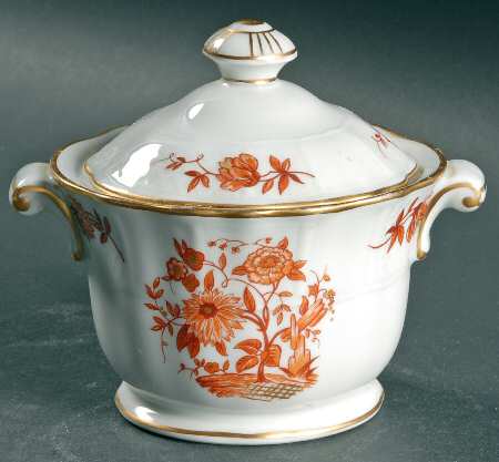Zinnias Sugar Bowl & Lid by Bernardaud