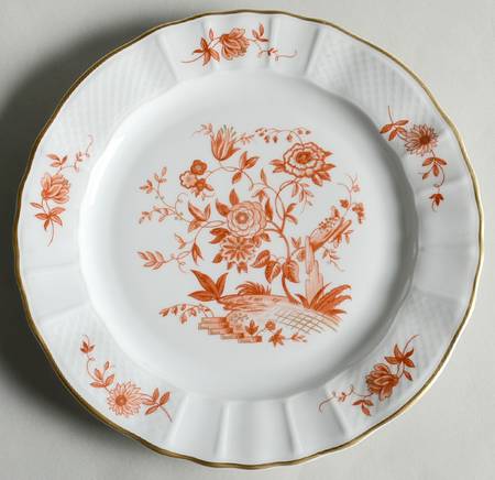 Zinnias Salad Plate