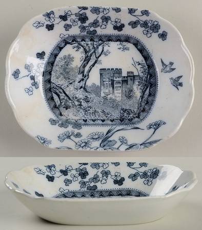 Woodland Blue 5" Sweet Meat Dish