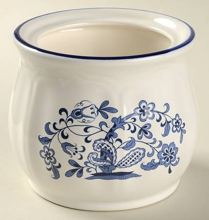 Blue Garden Sugar Bowl No Lid