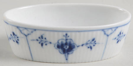 Blue Traditional (No Trim) 3" Oval Nut Dish