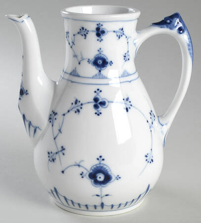 Blue Traditional (No Trim) Coffee Pot No Lid