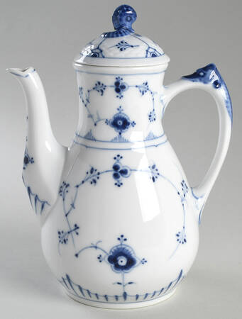 Blue Traditional (No Trim) Coffee Pot & Lid