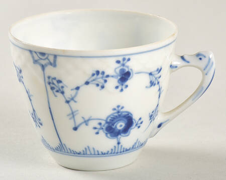 Blue Traditional (No Trim) Flat Demitasse Cup