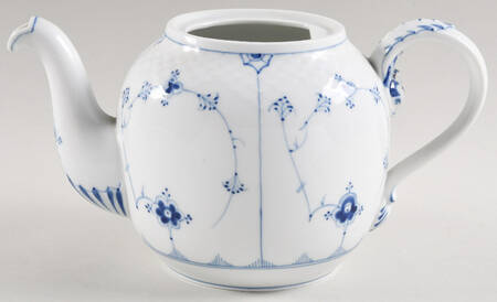 Blue Traditional (No Trim) Teapot No Lid