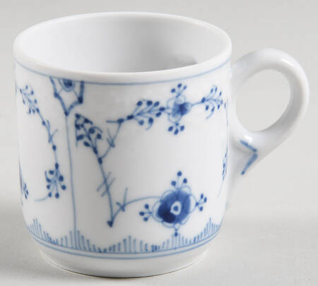 Blue Traditional (No Trim) Flat Demitasse Cup