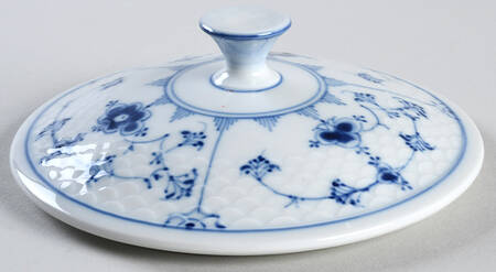 Blue Traditional (No Trim) Lid for Cream Soup Bowl