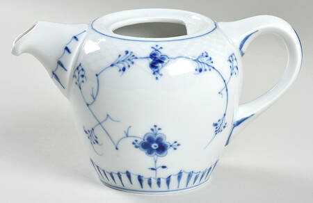 Blue Traditional (No Trim) Mini Teapot No Lid