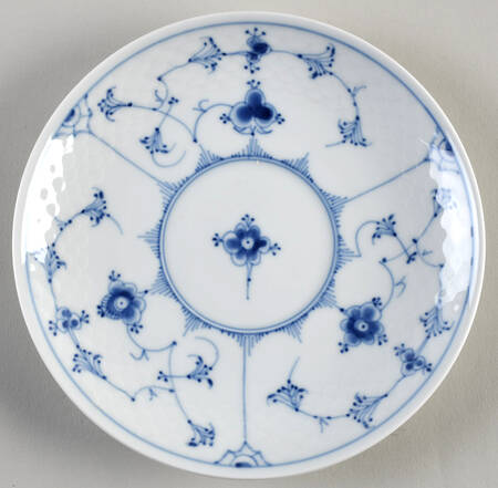 Blue Traditional (No Trim) Saucer for Flat Cream Soup Bowl