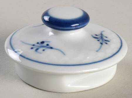 Blue Traditional (No Trim) Lid for Individual Teapot