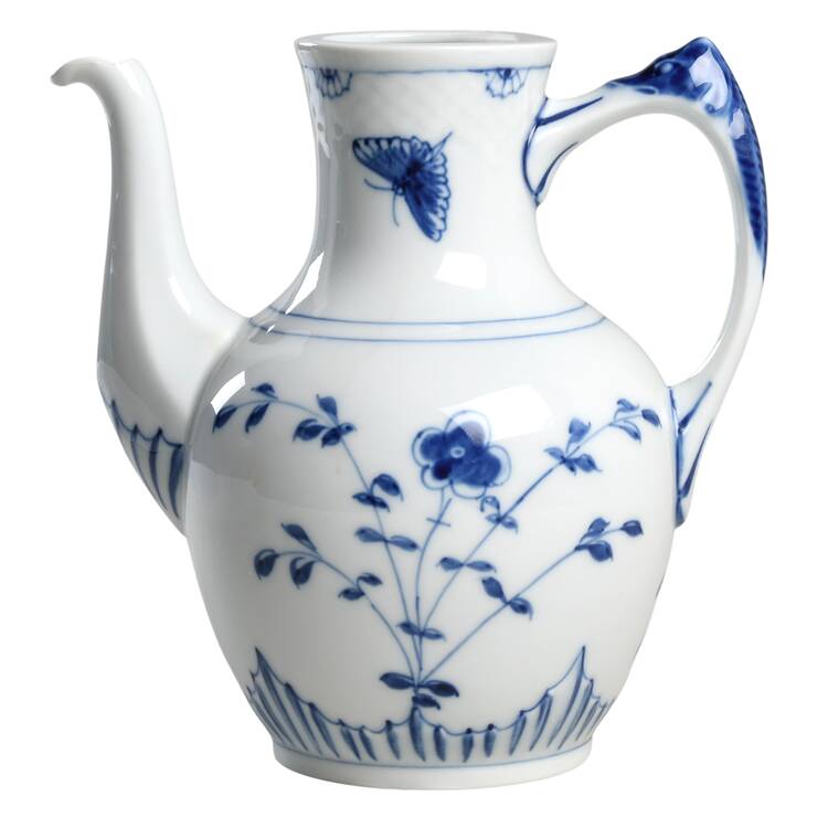 Blue Traditional (No Trim) Mini Coffee Pot No Lid
