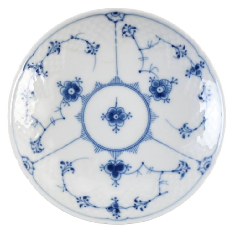 Blue Traditional (No Trim) Saucer for Flat Cup