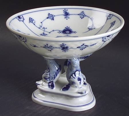 Blue Traditional (No Trim) Round Compote (Height X Width)