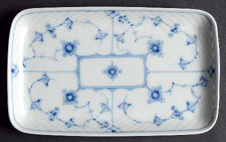 Blue Traditional (No Trim) Rectangular Tray