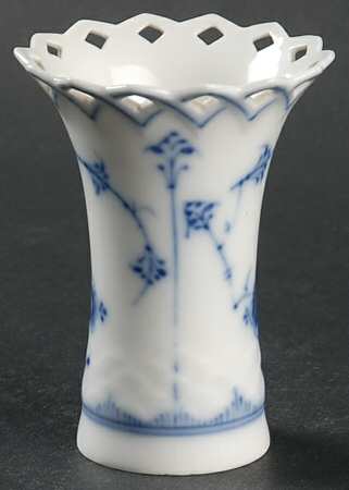 Blue Traditional (No Trim) 3" Pierced Vase