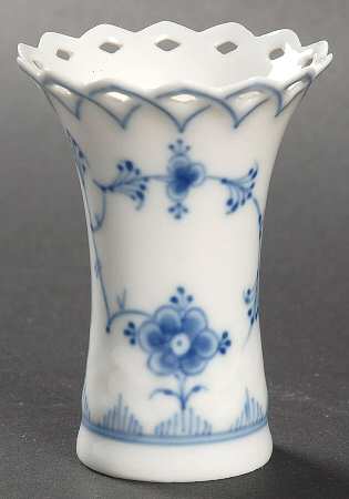 Blue Traditional (No Trim) 3" Pierced Vase