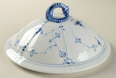 Blue Traditional (No Trim) Lid for Round Vegetable