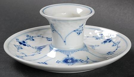 Blue Traditional (No Trim) Single Light Candlestick