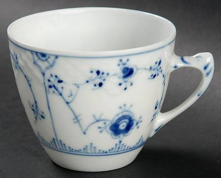 Blue Traditional (No Trim) Flat Demitasse Cup