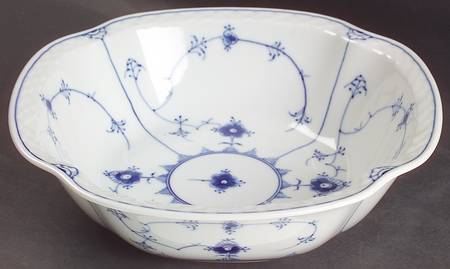 Blue Traditional (No Trim) 9" Salad Serving Bowl