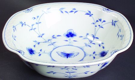 Butterfly 9" Square Vegetable Bowl