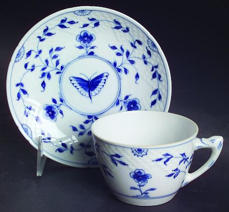 Butterfly Flat Cup & Saucer Set