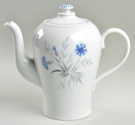 Cornflower Coffee Pot & Lid