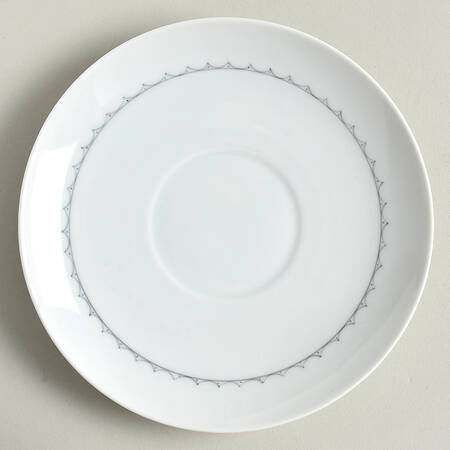 Cornflower Blue Edge Saucer for Cream Soup Bowl