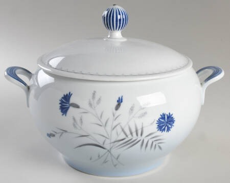 Cornflower Blue Edge Tureen &  Lid