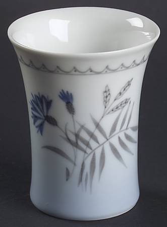 Cornflower Blue Edge Mini Bud Vase