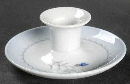 Cornflower Blue Edge Single Light Candlestick