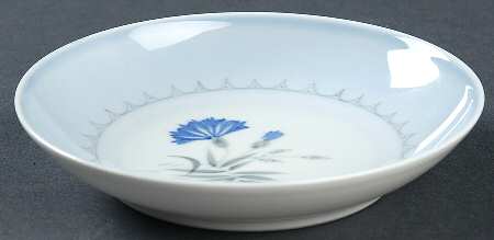 Cornflower Blue Edge Fruit/Dessert (Sauce) Bowl