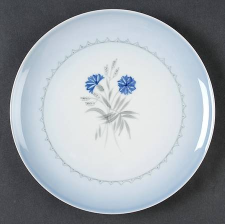 Cornflower Blue Edge Salad Plate
