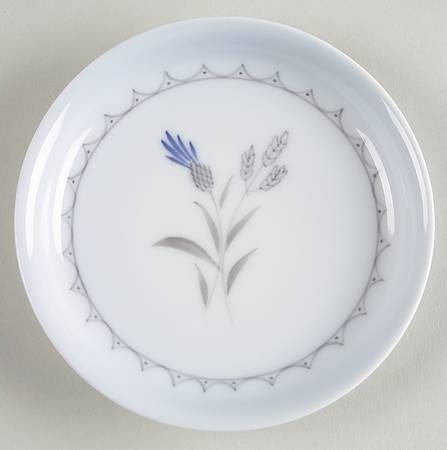 Cornflower Blue Edge Butter Pat