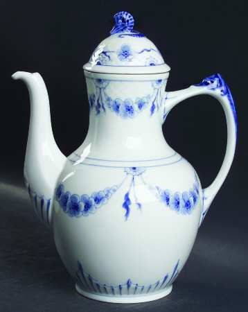 Empire Blue and White Coffee Pot & Lid