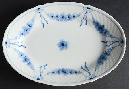 Empire Blue and White 9" Oval Serving Platter