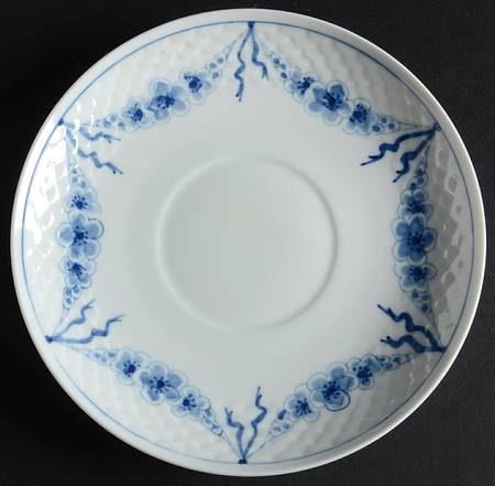 Empire Blue and White Saucer for Cream Soup Bowl
