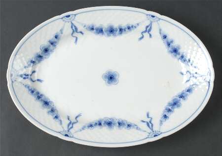 Empire Blue and White 13" Oval Serving Platter
