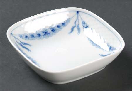 Empire Blue and White 4" Square Ashtray