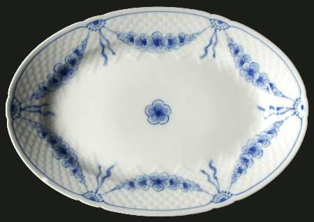Empire Blue and White 13" Oval Serving Platter