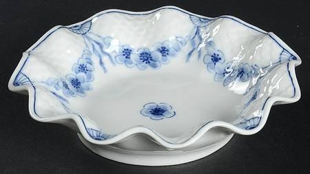 Empire Blue and White Small Round Fluted Bowl