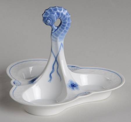 Empire Blue and White Tray for Salt/Pepper/Mustard Set