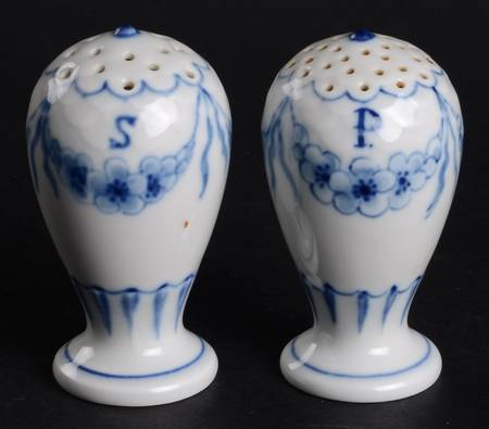 Empire Blue and White Salt & Pepper Set