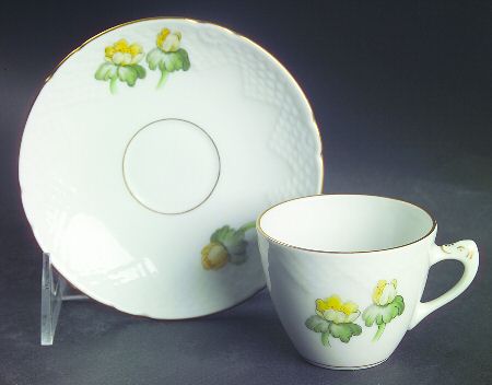 Erantis Flat Demitasse Cup & Saucer Set