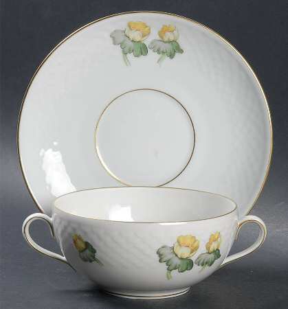 Erantis Flat Cream Soup Bowl & Saucer Set