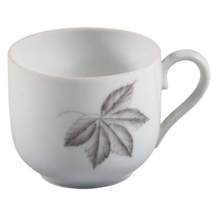 Falling Leaves Flat Demitasse Cup